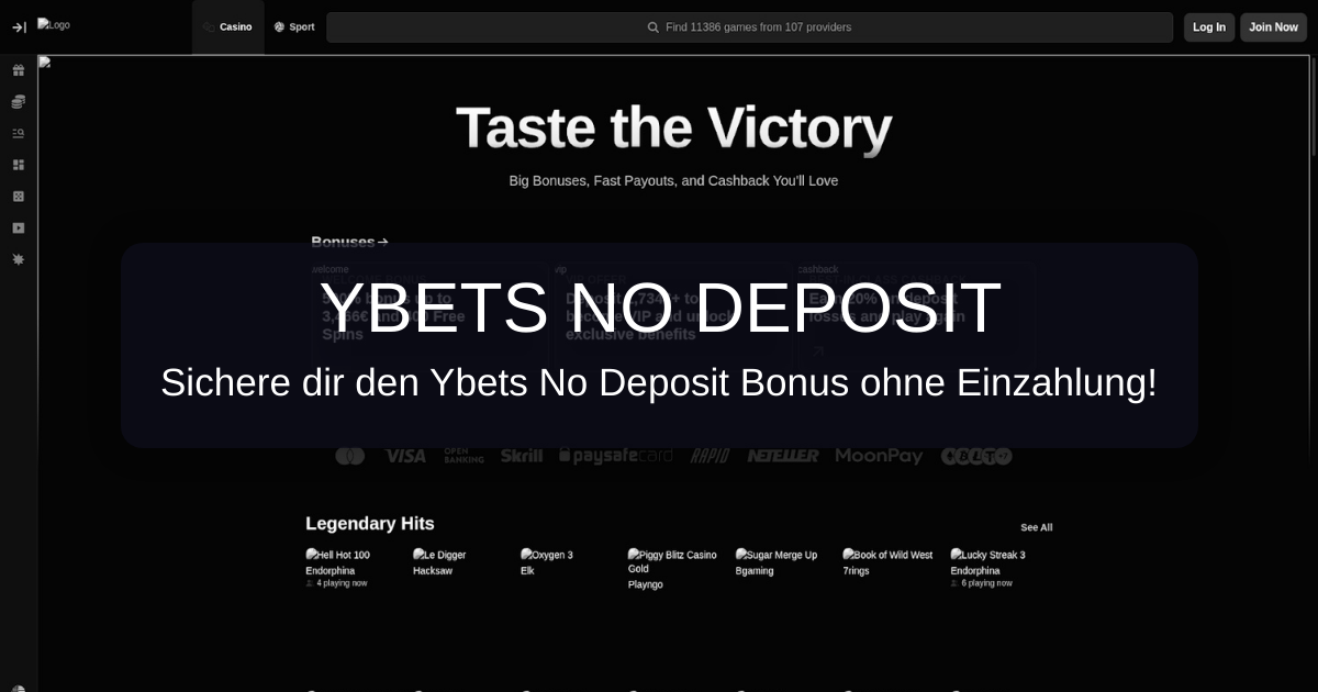 Ybets No Deposit Bonus 2026: Bonus ohne Einzahlung in Deutschland